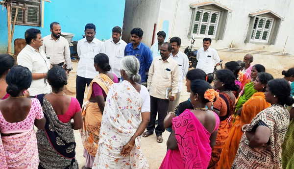 జలజీవన్ మిషన్ పనులను పరిశీలించిన జిల్లా ఆర్.డబ్ల్యూ.ఎస్