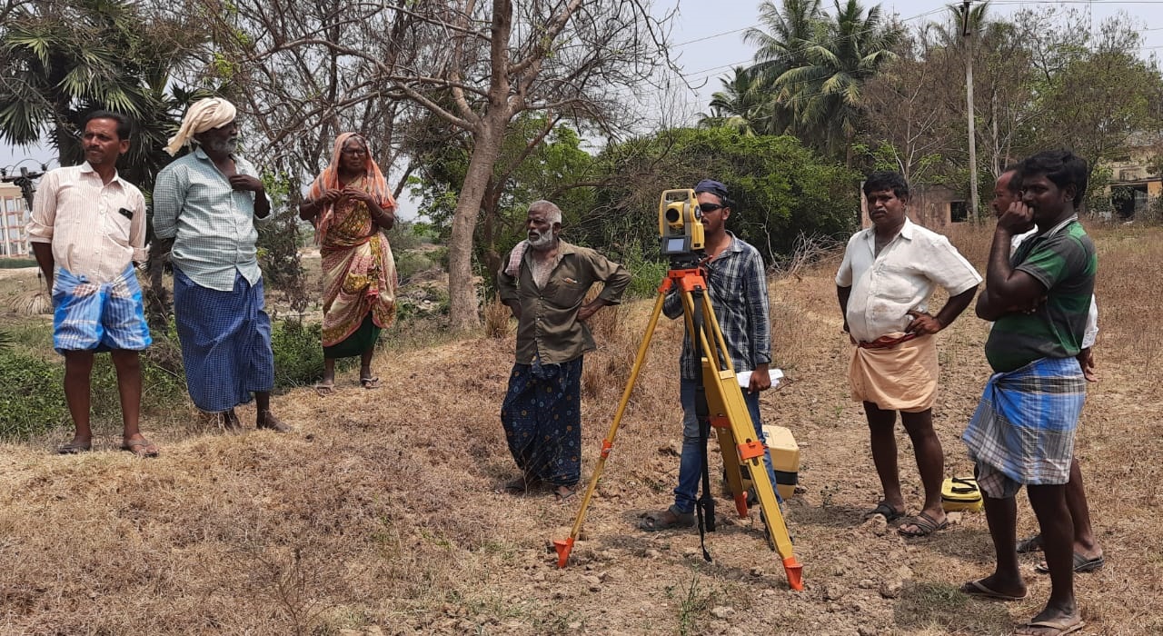 శ్మశాన నిర్మాణానికి స్థల పరిశీలన