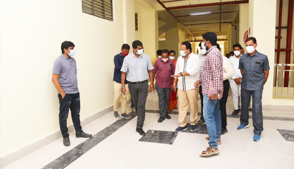 బాలాజీ జిల్లాలో తాత్కాలిక కలెక్టరేట్ ఏర్పాటు ముమ్మరం 