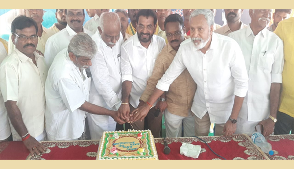 Nara, Bhubaneswari's, birthday, celebrations, in, SRPuram