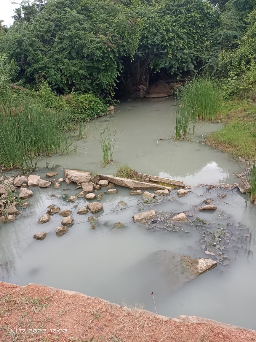 నీవా నదిలో గ్రానైట్‌ వ్యర్థపు నీరు