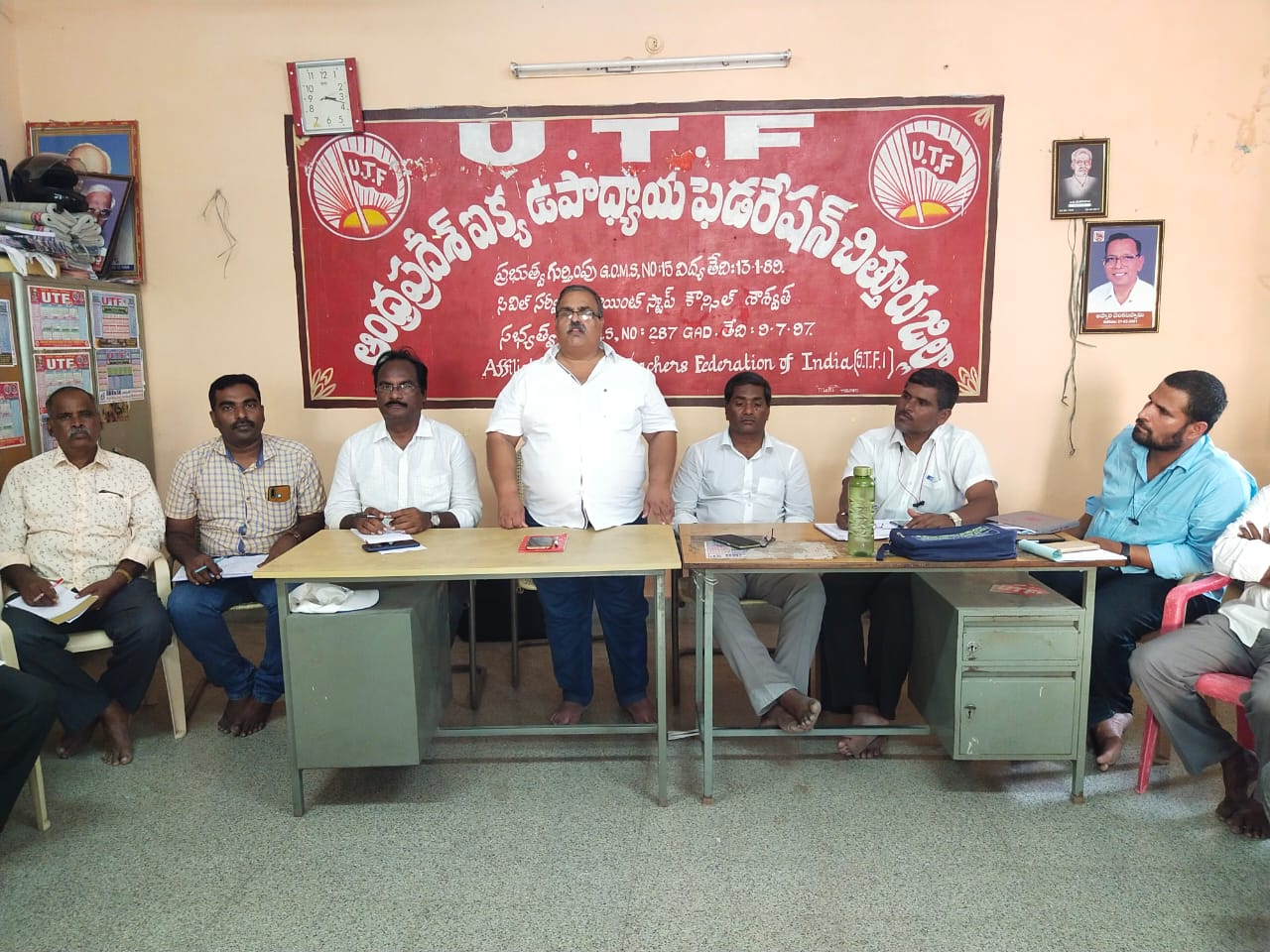 మాట్లాడుతున్న యుటిఎఫ్‌ రాష్ట్ర ప్రధాన కార్యదర్శి కె.ఎస్‌ఎస్‌ ప్రసాద్‌