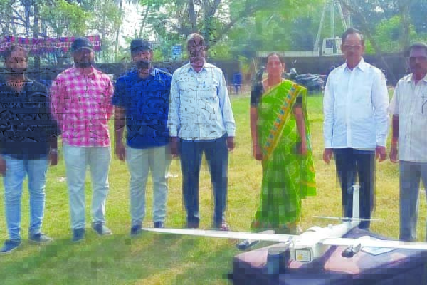 వేలివెన్నులో భూముల డ్రోన్‌ సర్వే