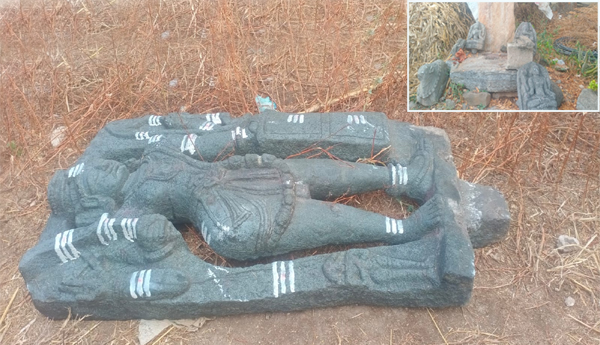 An-attempt-was-made-to-steal-an-ancient-idol-in-Kadavakallu-village