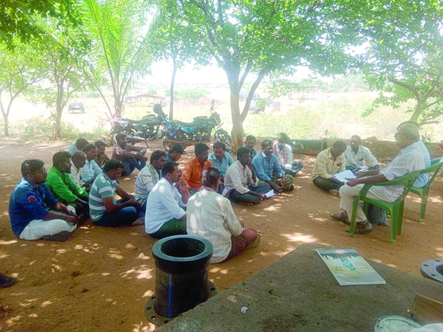 కార్యక్రమంలో మాట్లాడుతున్న సిఐటియు రాష్ట్ర ఉపాధ్యక్షులు జి.ఓబులు