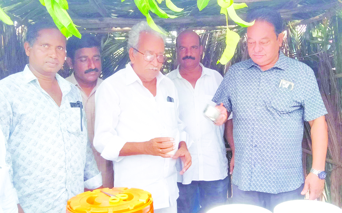 మజ్జిగ చలివేంద్రాల ఏర్పాటు అభినందనీయం : పివిఎల్‌