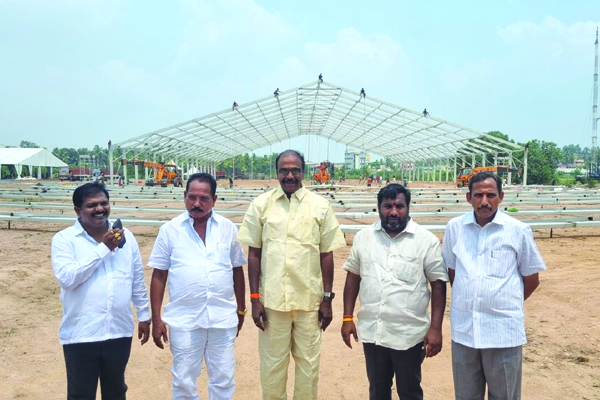 శరవేగంగా టిడిపి మహానాడు ఏర్పాట్లు