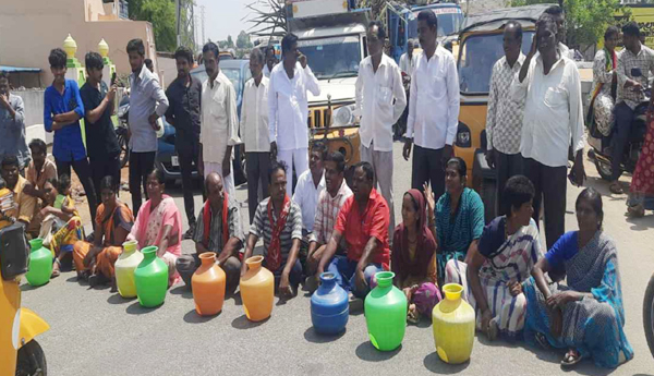 cpm-tdp-protest-for-drinking-water