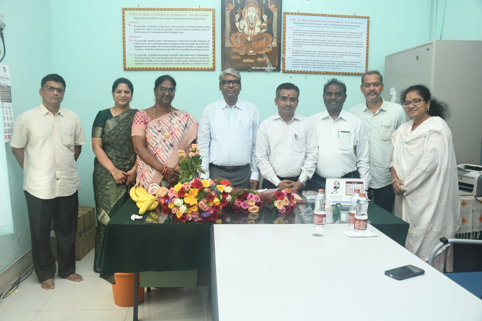 ఈసీఈ విభాగం అధిపతిగా డా||ఎస్‌.చంద్రమోహన్‌ రెడ్డి భాద్యతల స్వీకరణ