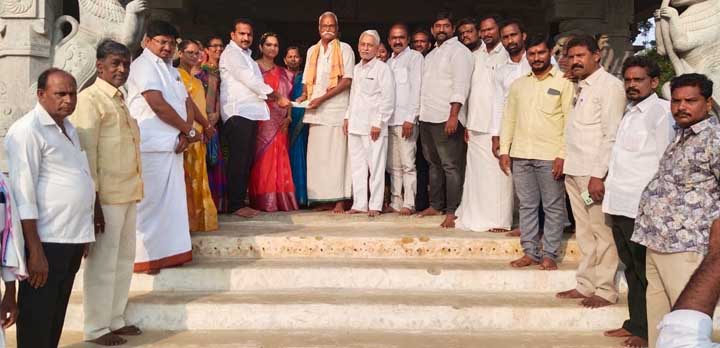 అంకమ్మ తల్లి ఆలయానికి'ఇంటూరి' విరాళం