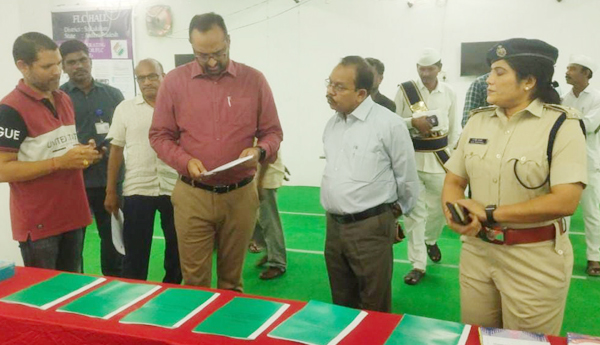 ఇవిఎం గోదాముల తనిఖీ
