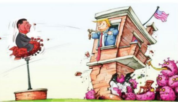 కరోనా కట్టడిలో రెండు దృశ్యాలు