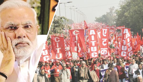 దేశ సంపదను లూటీ చేస్తున్న మోడీ విధానాలపై సమ్మె సైరన్‌ 