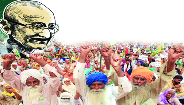 గాంధీజీ స్ఫూర్తి - రైతాంగ ఉద్యమం