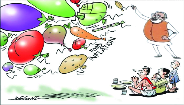 మళ్ళీ పడగ విప్పుతున్న ద్రవ్యోల్బణం