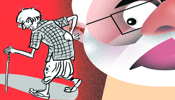 వృద్ధాప్య పెన్షన్లు-కేంద్రం కపట నాటకం