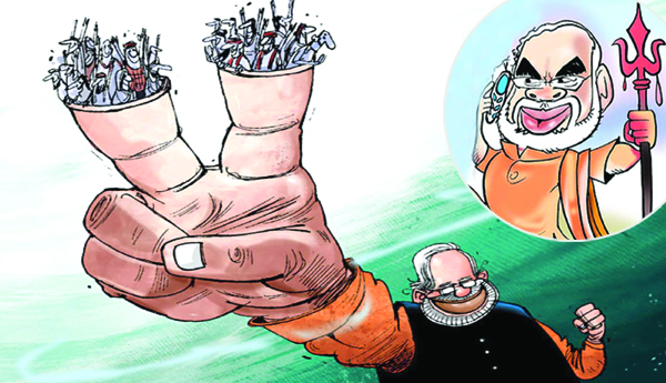 ఇరవయ్యేళ్ల పాలనం, కార్పొరేట్‌-కాషాయ కషాయం