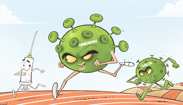 డెల్టా ను దాటి...దూసుకుపోతున్న ఒమిక్రాన్‌