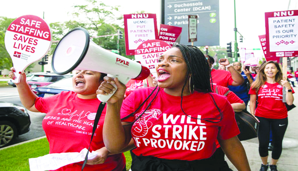 అమెరికాలో పెరుగుతున్న కార్మిక సమ్మెలు