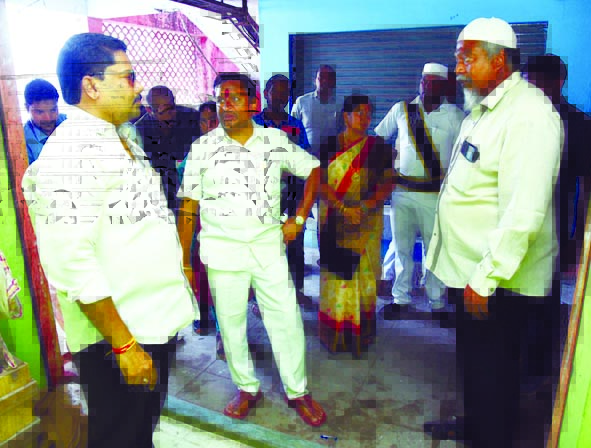 చేపల మార్కెట్‌ మరమ్మతు పనుల పరిశీలన