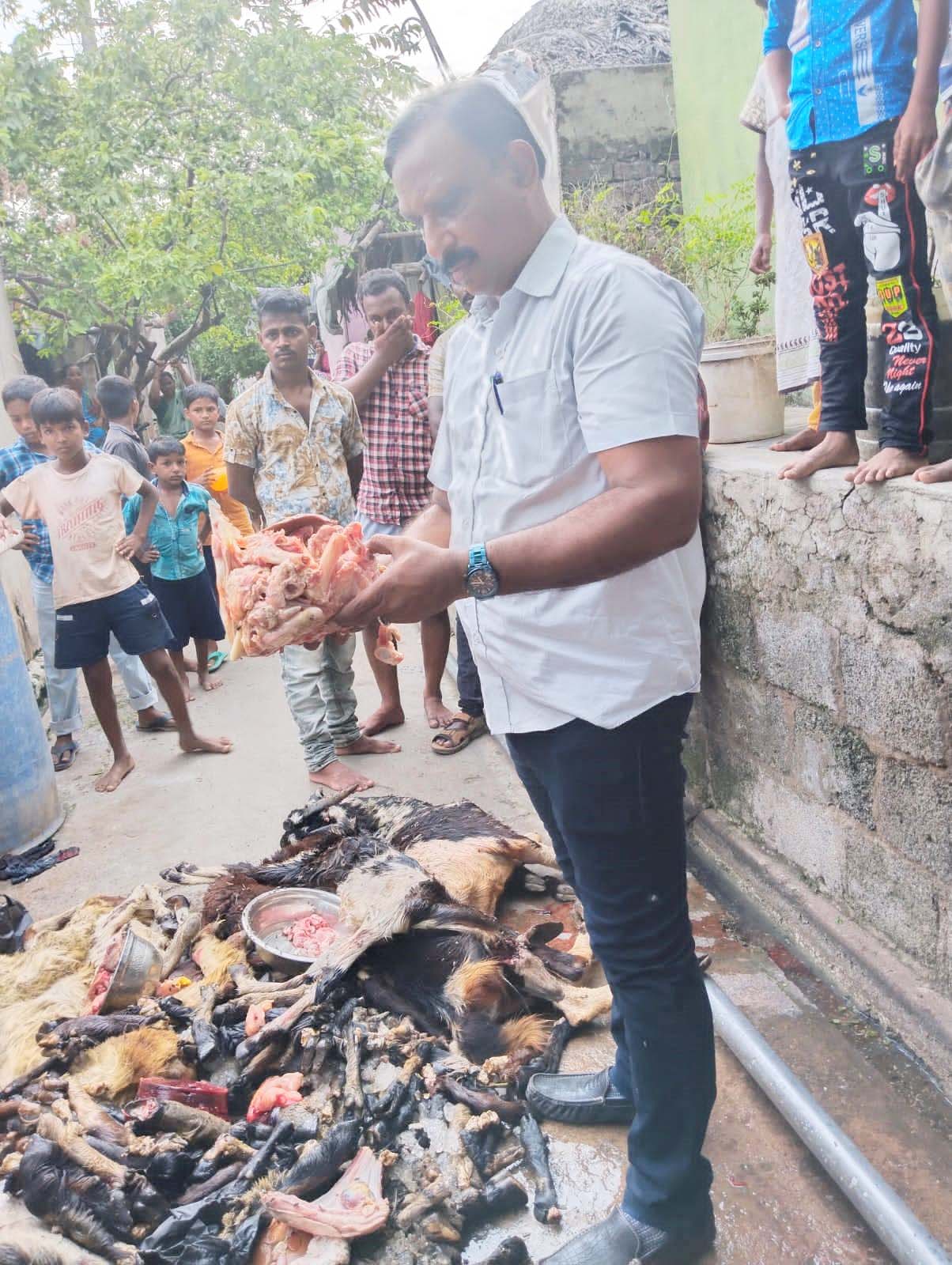 కుళ్లిన మాంసం స్వాధీనం