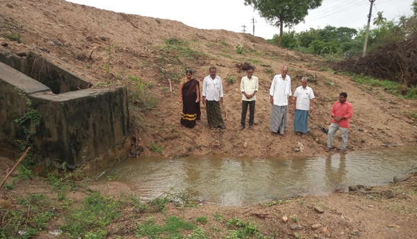 damage pond illegal mining in jaggayya peta