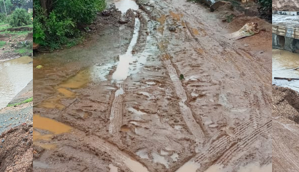 road damage in ntr dist