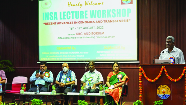 గీతం వర్సిటీలో 'ఇన్సా' వర్క్‌షాప్‌