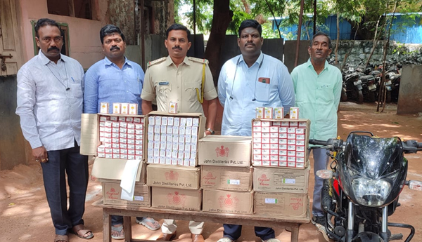 police raids on illegal liquor in kurnool