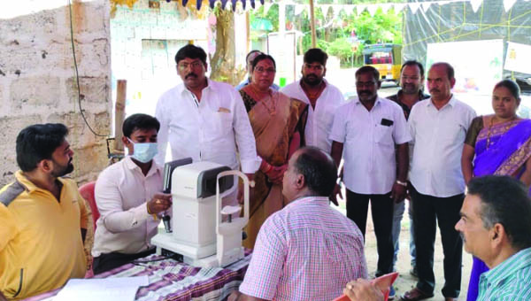 కంటి వైద్య శిబిరానికి విశేష స్పందన