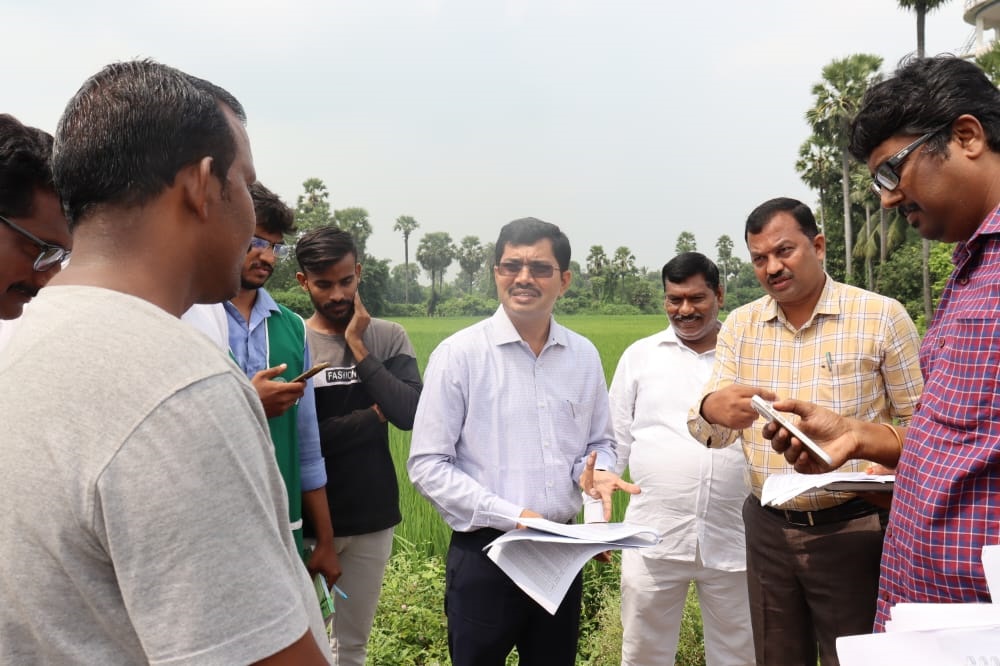ఈక్రాప్‌ నమోదుపై కలెక్టర్‌ పరిశీలన