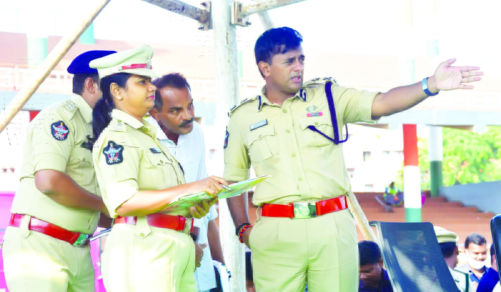 పోలీసు అమరవీరుల దినోత్సవ ఏర్పాట్ల పరిశీలన