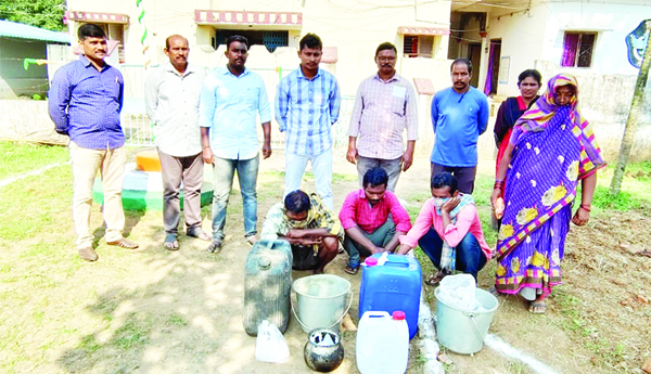 55 లీటర్ల నాటుసారా స్వాధీనం