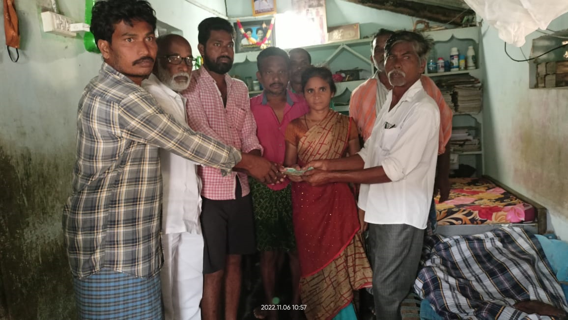 భవన నిర్మాణ కార్మికునికి ఆర్థికసాయం