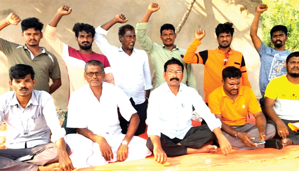 ఎన్‌ఎఒబి నిర్వాసితుల పోరాటానికి మద్దతు