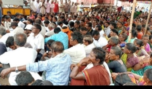 21వ రోజుకు నేవల్‌ బేస్‌ నిర్వాసితుల ఆందోళన