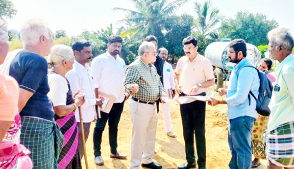 వివాదాస్పద స్థలాన్ని పరిశీలించిన ఆర్‌డిఒ