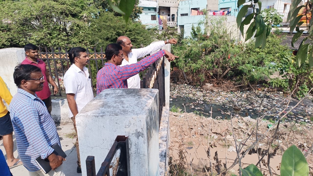 మర్రిపాలెం గెడ్డ సమస్యపై అధికారుల్లో కదలిక