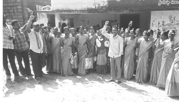 అంగన్‌వాడీల నిరసన