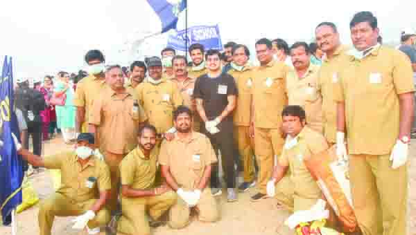 సాగర్‌నగర్‌ బీచ్‌లో క్లీనింగ్‌
