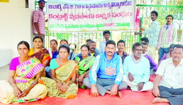 వ్యవసాయ కాంట్రాక్ట్‌ కార్మికుల సమ్మె