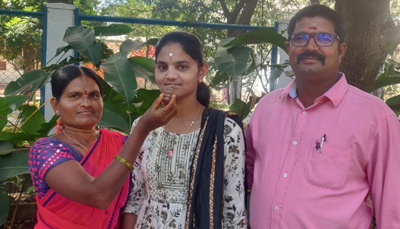  గ్రామీణ విద్యార్థిని ప్రతిభ