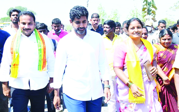 'యువగళం' పాదయాత్రలో 'ఇంటూరి'