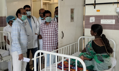 జిల్లా ఆసుపత్రి తనిఖీ