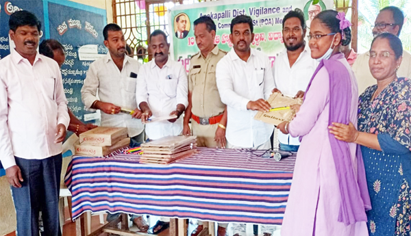 Distribution-of-examination-materials-to-girl-students