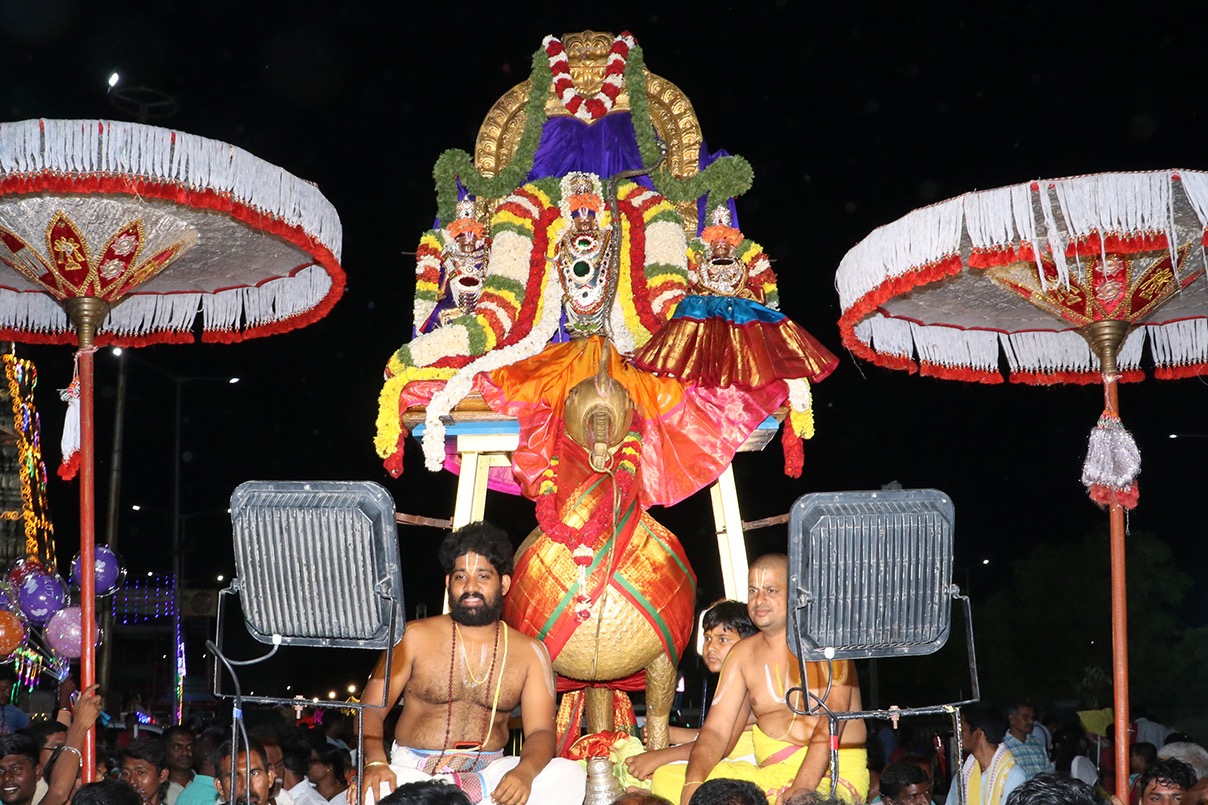 హంస వాహనంపై సీతాశ్రీరాముడు