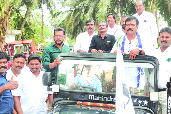 కుడిపూడి శివన్నారాయణ భారీ ర్యాలీ