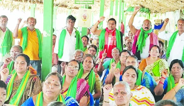 తుళ్లూరు రైతులకు సంఘీభావం