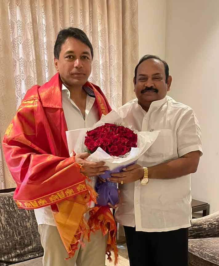 మేకపాటిని కలిసిన ఎంఎల్‌సి మేరిగ