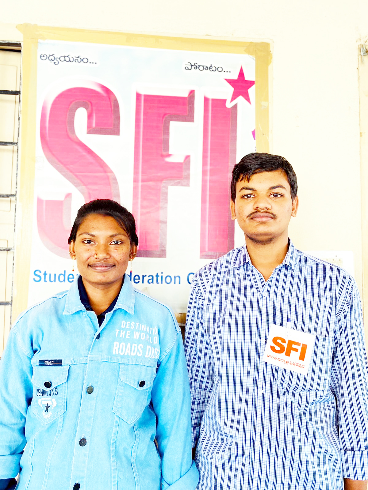 ఎస్‌ఎఫ్‌ఐ నగర అధ్యక్ష, కార్యదర్శులుగా పద్మ, సమీర్‌